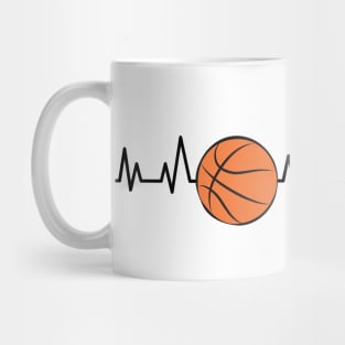 Heartbeat Pulse - Basketball Mug